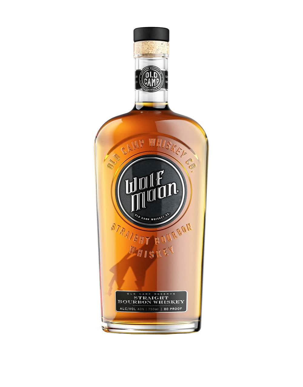 Old Camp Wolf Moon Straight Bourbon Whisky 750ml
