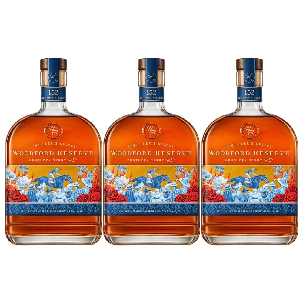 Woodford Reserve Kentucky Derby 152 Edition 1Lt Bundle 3 Pack